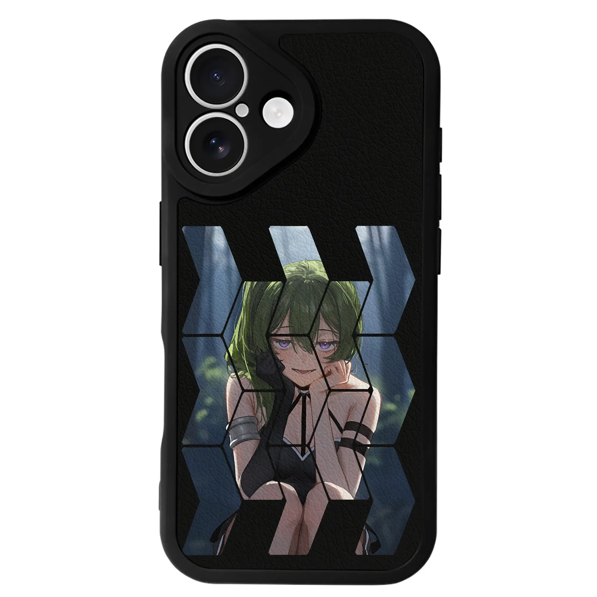 葬送のフリーレン（Frieren） グッズ,ユーベル（Übel） - IPhone 16シリーズ対応 ・ シリコンスマホケース ・ レザー調 ・ 高精度フィット ・ 耐衝撃 ・ ワイヤレス充電対応 ・ 精密カット